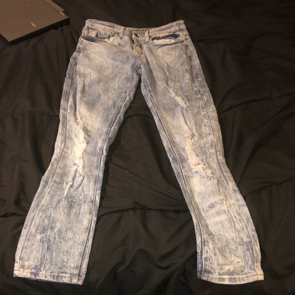 Men’s jeans light blue washed out pants 28/30